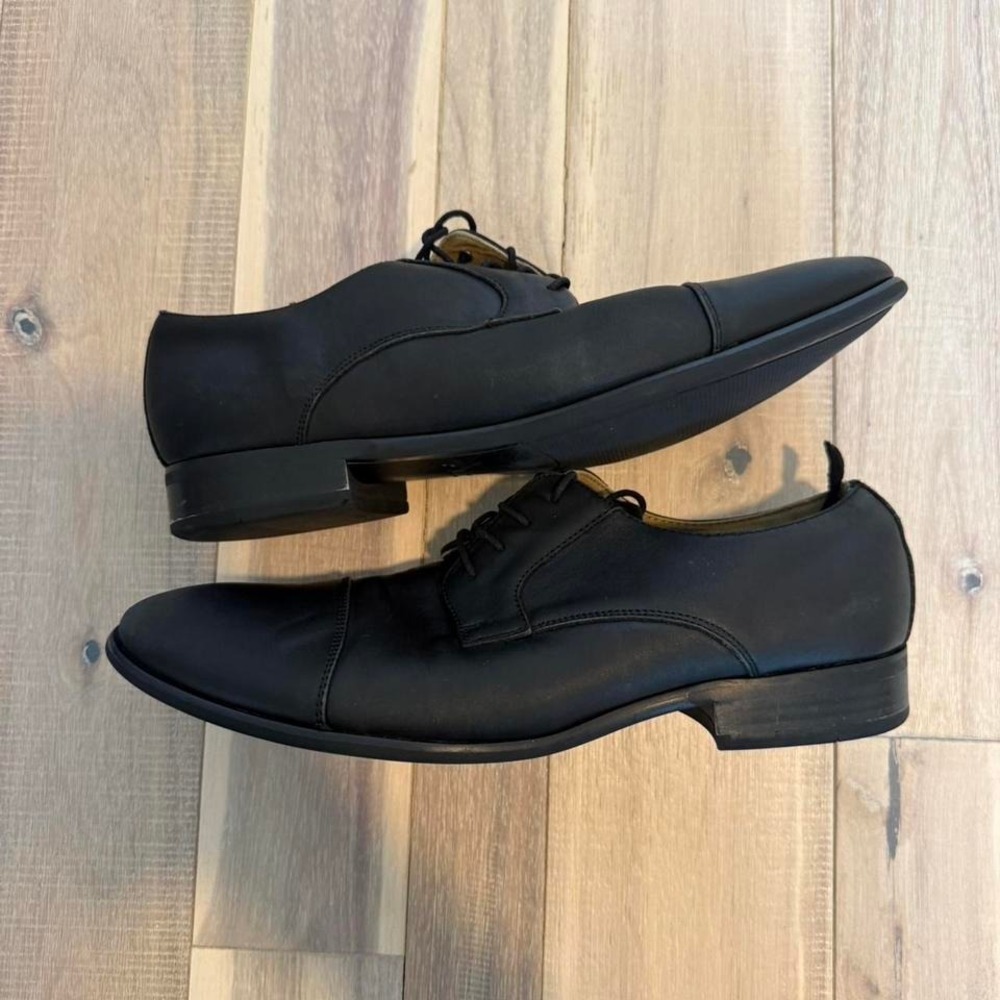 Aldo Black leather dress shoes Size US 9.5 #formalwear #leather - Picture 2 of 6